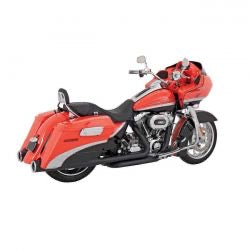 vance & hines hi-output slip-on mufflers blk - 95-16 FLT