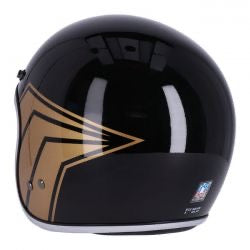 13 1/2 skull bucket helmet gloss black