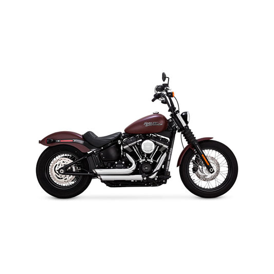 vance & hines shortshots staggered 2 1/2" króm kipufogórendszer - 2018-2019 Softail