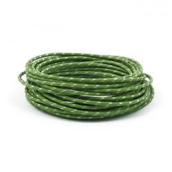 classic cloth covered electric wire blk/wht - 14 gauge (25ft)