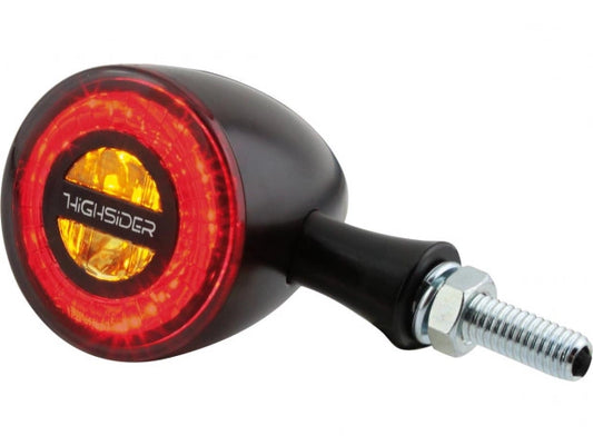 highsider rocket bullet LED 3-in-1 integrated rear light & tursignal