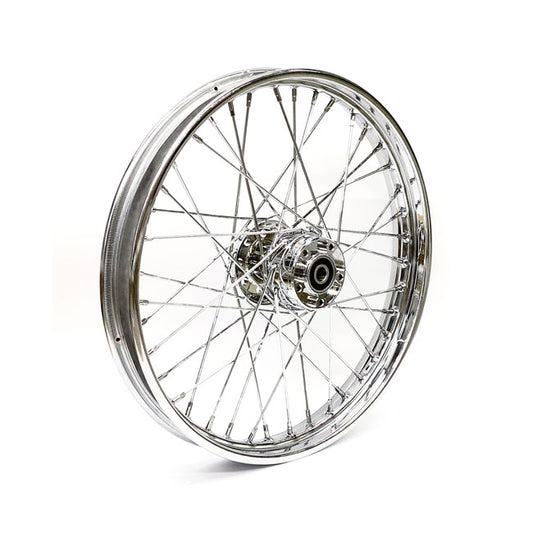 2.15 x 21 első kerék szett 40 króm küllős - 2000-2007 FXST/S/b/d/FLSTC/S/FXDWG