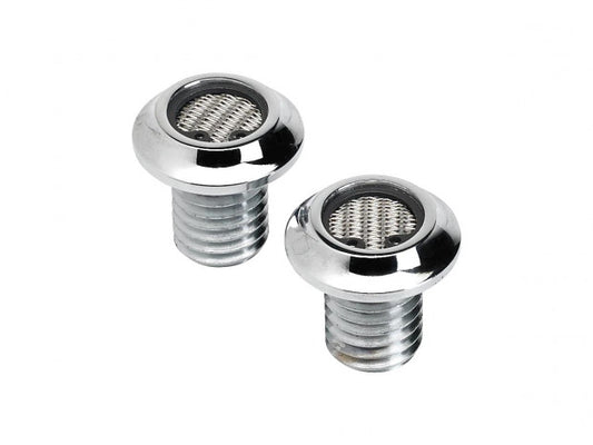 lowbrow radius breather bolts 1/2"-13 chr - 91-20 XL/ 93-99 Big Twin