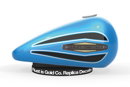 harley-davidson gas tank decal - 1971 AMF