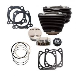 harley-davidson 132” big bore kit - blk - 17-24 M8