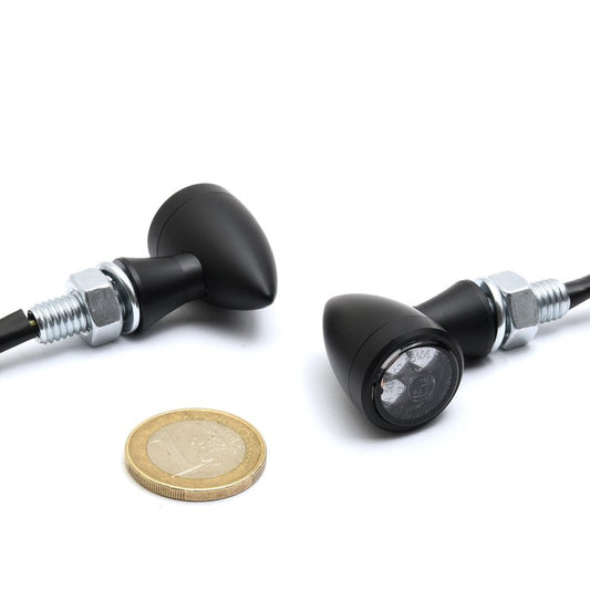 micro bullet LED irányjelző fekete (ECE)
