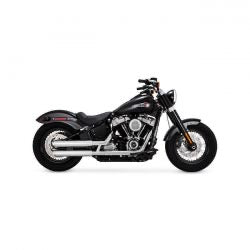 vance & hines twin slash 3" slip-on pcx mufflers chr - 18-24 Softail