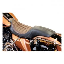 roland sands design 2-up enzo seat blk/brwn - 08-24 FLT/Touring/ 12-24 CVO