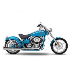 kesstech 2-2 FLSTS crossover slip-on ESM2 chr - 07-11 Softail