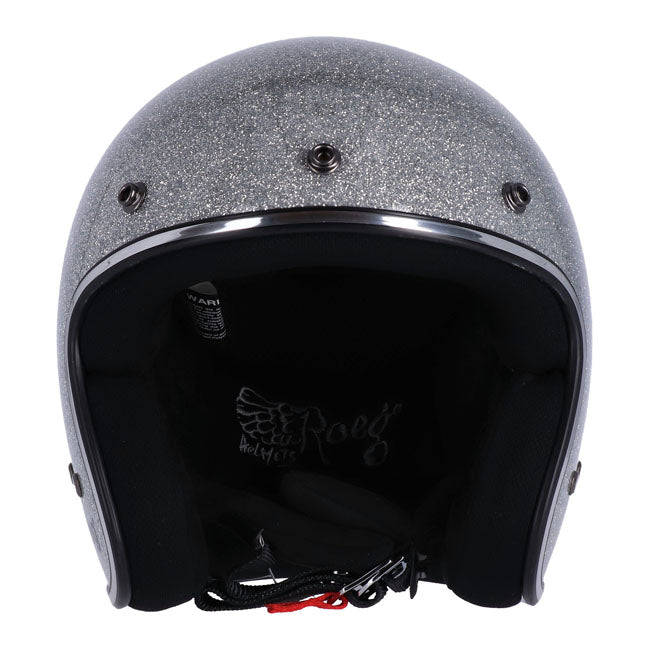 roeg jett helmet - disco leftl silver