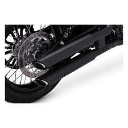 vance & hines twin slash 3" slip-on pcx mufflers blk - 15-22 Indian Scout