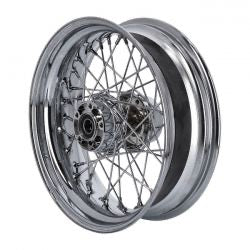 5.0 x 16 rear wheel set 40 chr spokes - 08-20 XL