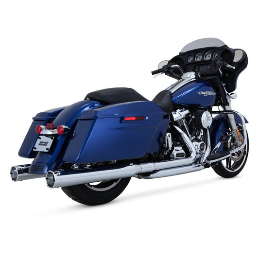 thorcat - V&H Monster Round Slip-On Mufflers Chr - 17-20 Touring