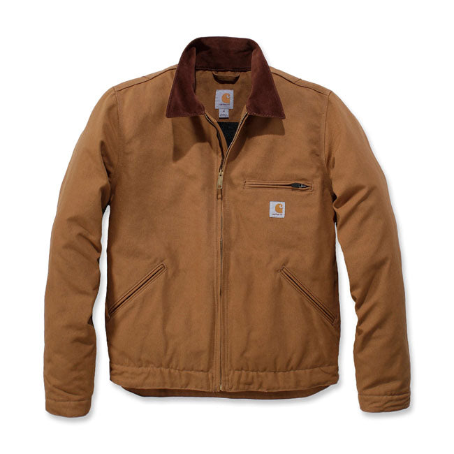 carhartt duck detroit kabát - carhartt barna