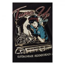 queen kerosin tune-up women t-shirt - blk