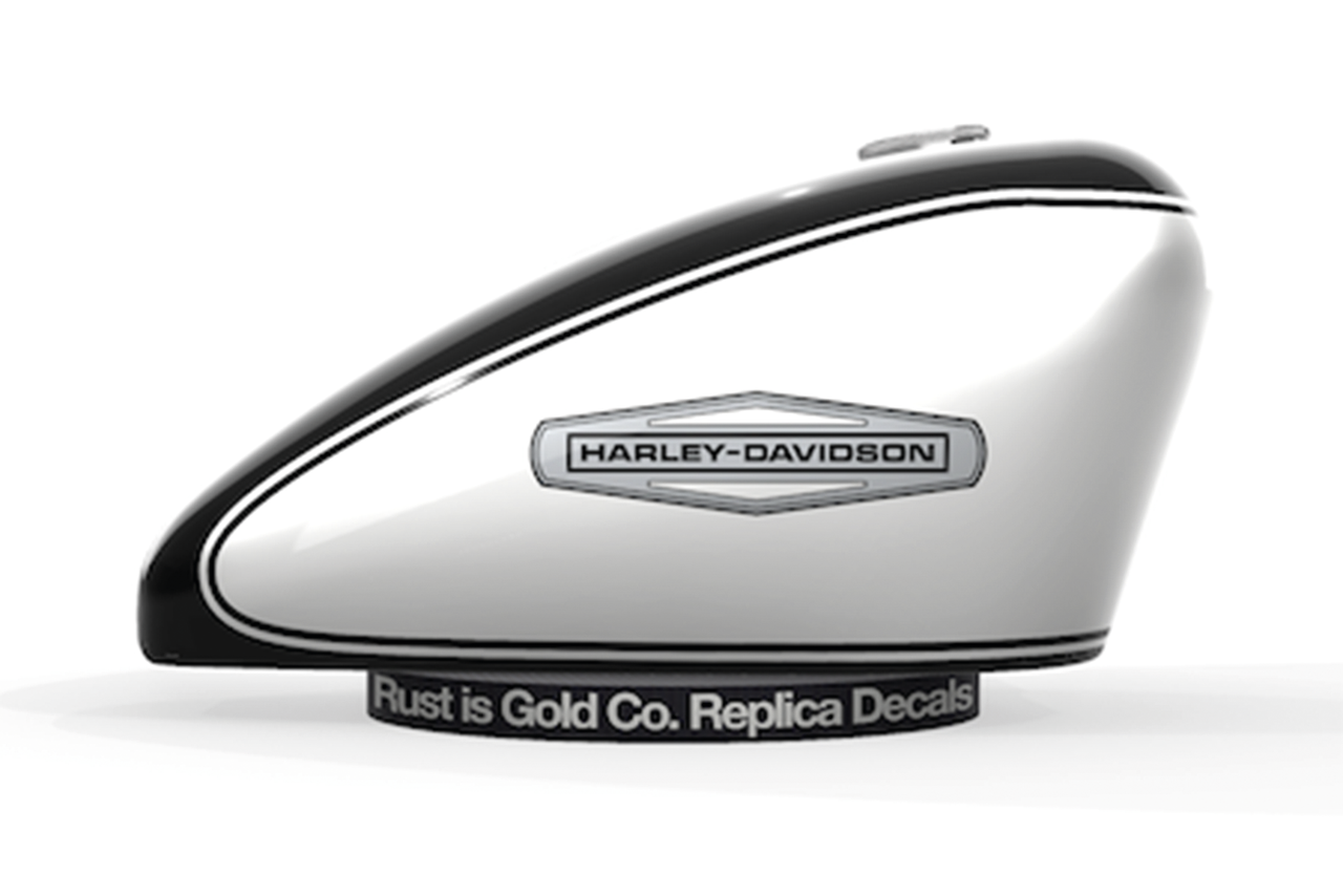 harley-davidson gas tank decal - 1966-1968