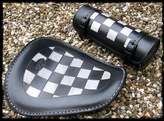 dhcustom up checked solo seat - 10-22 Sportster