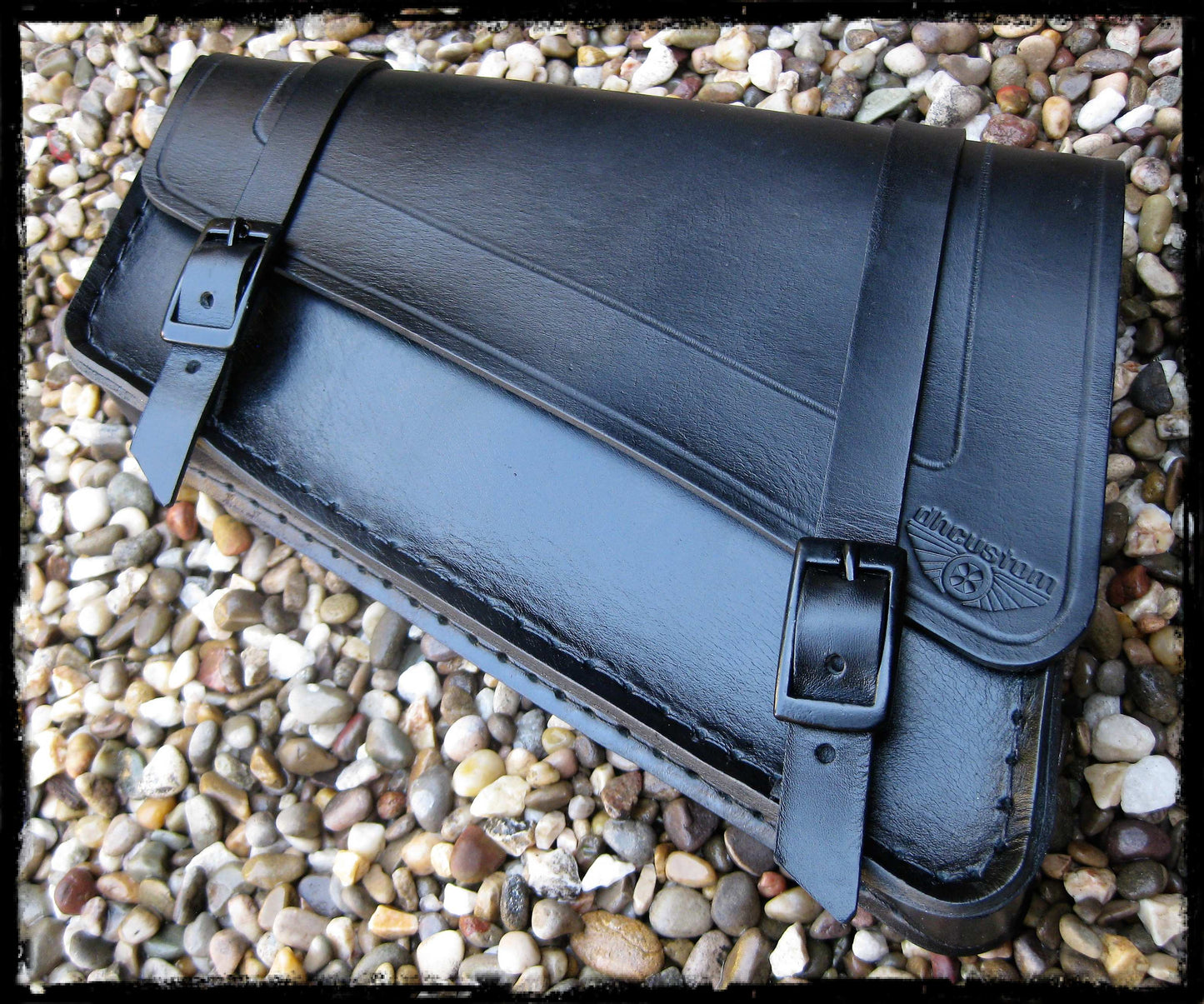 dhcustom all blk mini saddlebag