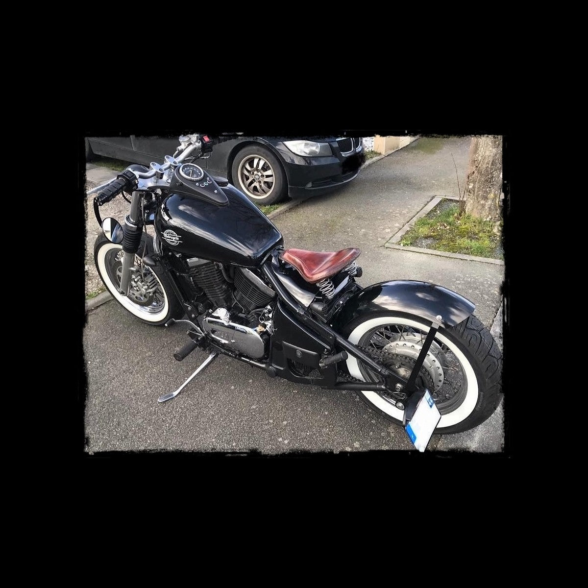 dhcustom line leather solo seat medium - universal
