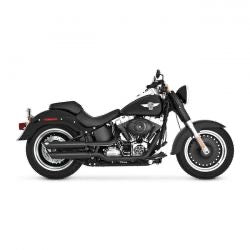 vance & hines twin slash 3" slip-on mufflers blk - 07-16 FLS/ 07 Deuce