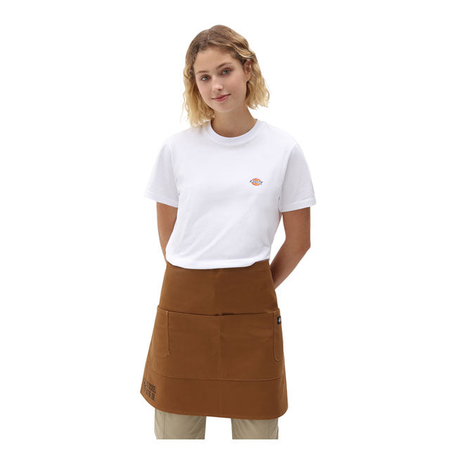 dickies bistro vászonkötény - barna