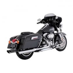 vance & hines 4" twin slash round chr - 95-16 FLT/ 24 FLHTCUTG