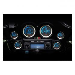 koso HD-02 speedometer / tachometer 6pcs gauge kit - 04-13 FLT/Touring