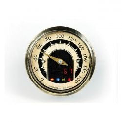 motogadget motoscope tiny speedster speedometer - old brass bezel