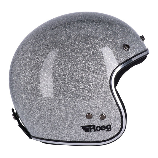 roeg jett helmet - disco leftl silver