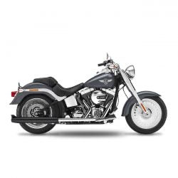 kesstech 2-2 FLSTS crossover slip-on ESM2 blk - 07-11 Softail