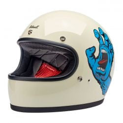 biltwell gringo helmet santa cruz handmade vintage white