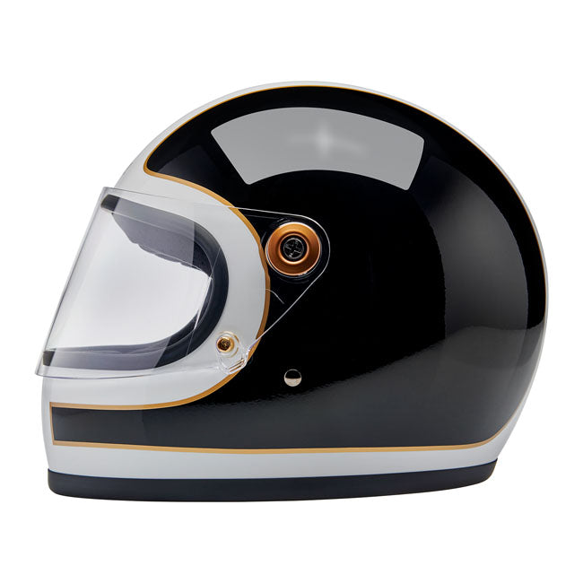 biltwell gringo s bukósisak fényes fehér/fekete tracker