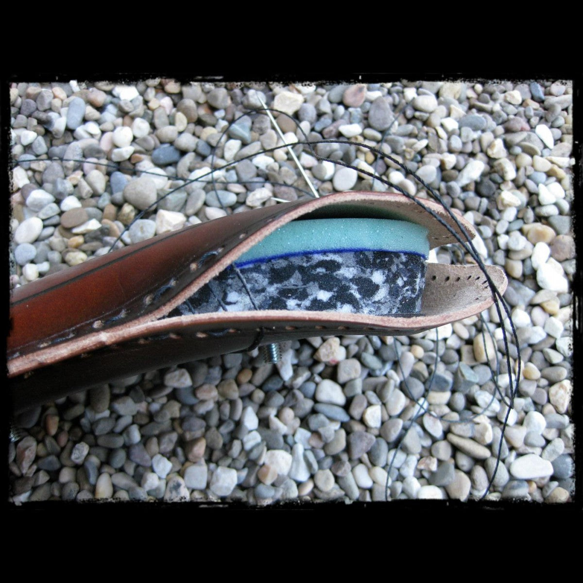 dhcustom diamond leather pillion pad
