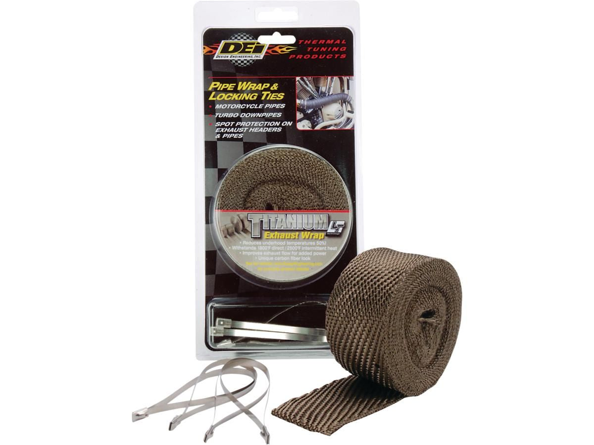 dei exhaust wrap kit - titanium - 2" x 25Ft