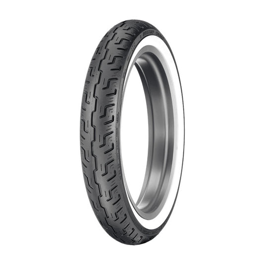 Dunlop D401F (H-D) white wall front tire - 100/90-19 57H www