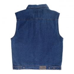 mcs denim vest dark blue
