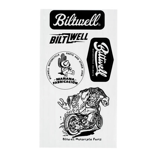 biltwell sticker sheet - matrica szett A