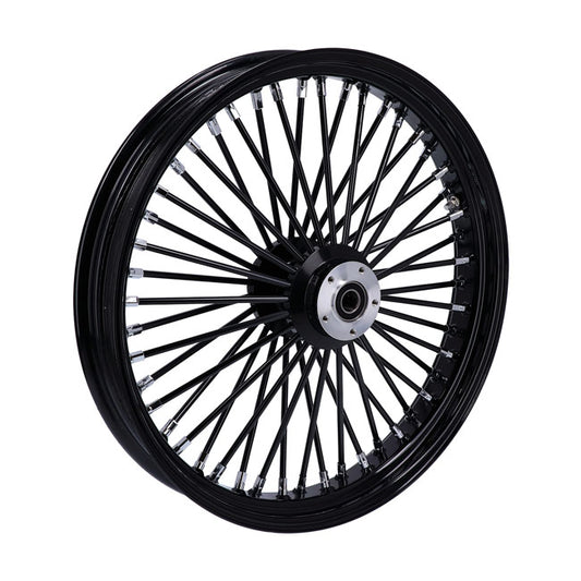 3.50 X 23 DF front wheel set 48 fat spokes blk - HD custom applications