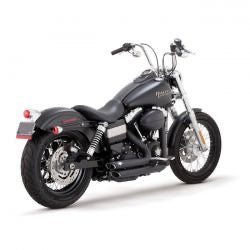 vance & hines shortshots staggered exhaust blk- 12-17 Dyna