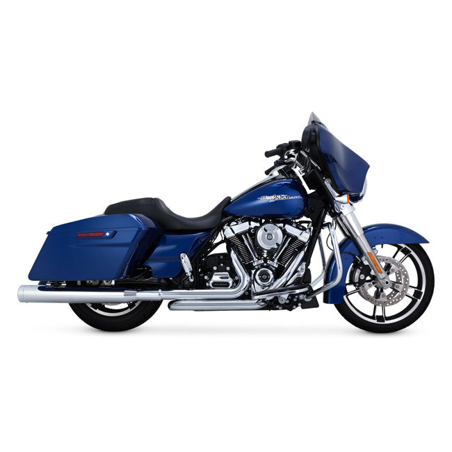 thorcat - V&H Monster Round Slip-On Mufflers Chr - 17-20 Touring