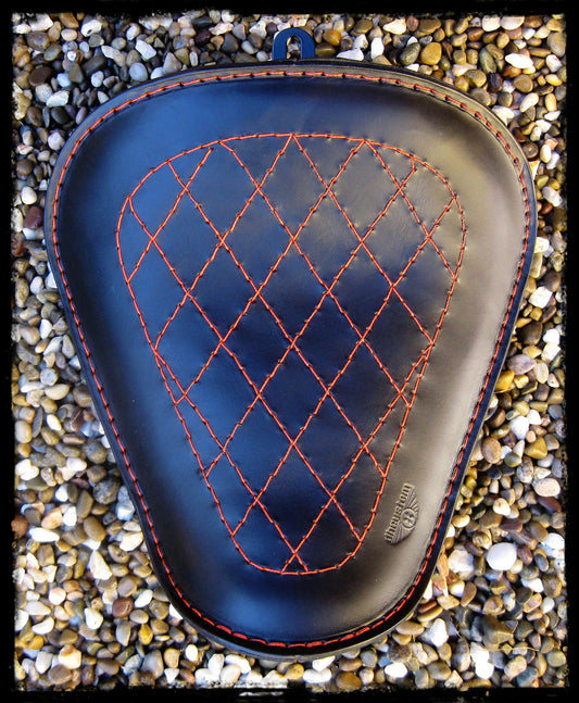 dhcustom up orange rombos solo seat - 10-22 Sportster