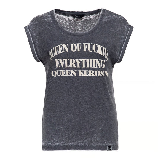 queen kerosin queen of everything women t-shirt - anthracite