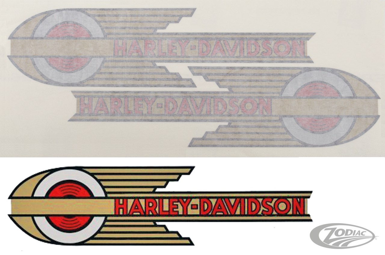 harley-davidson benzintank matrica - 1936-1946