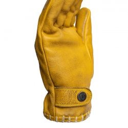 john doe coyote leather gloves - yellow/grey