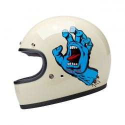 biltwell gringo helmet santa cruz handmade vintage white