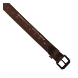 trip machine single pin belt - tobacco brown