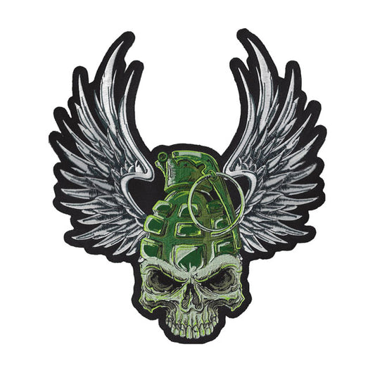 lethal threat grenade skull felvarró (nagy)
