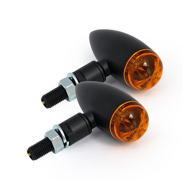 mini bullet LED turnsignals - blk