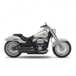 kesstech fusion long 2-2 exhaust blk straight cut short - 114" M8 Softail