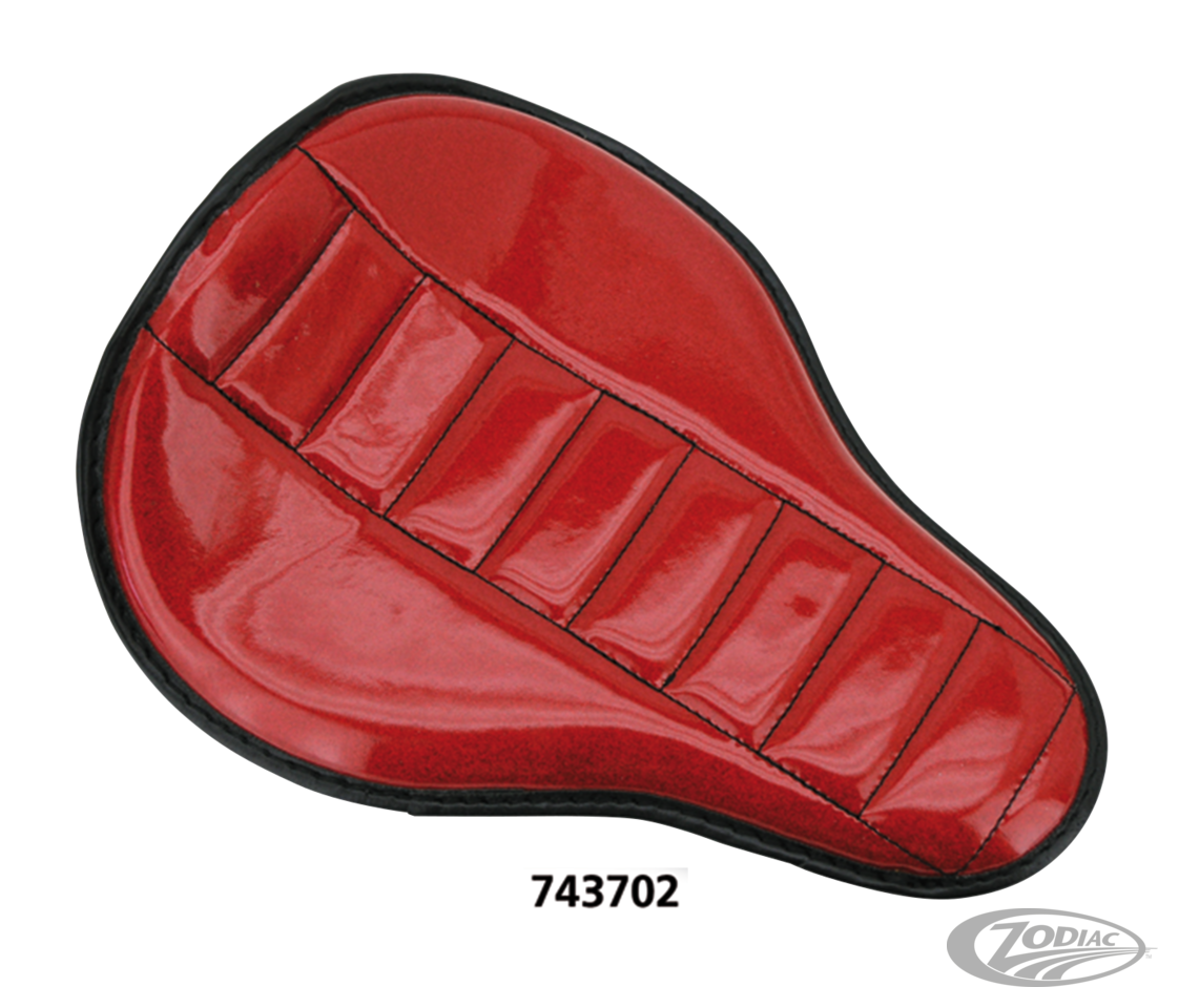 eco line mini solo seat - red metal flake snake belly